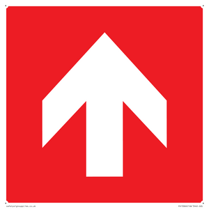 Up arrow (white on red background)